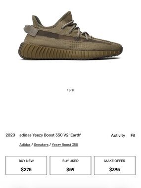 Yeezy Boost 350 V2 Earth Sneakers